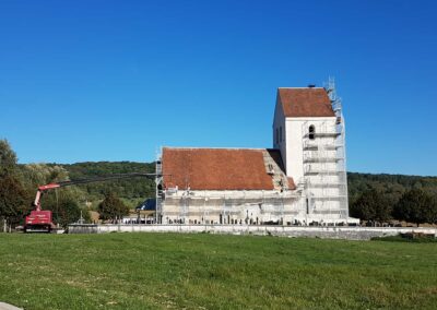 Renovation de la toiture de leglise St Martin des champs nord